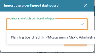 Import a dashboard