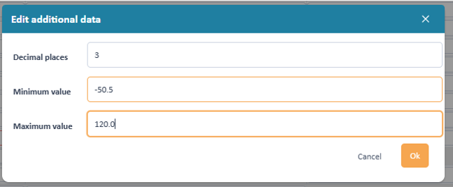 Decimal settings