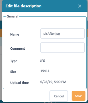 Edit of file meta data