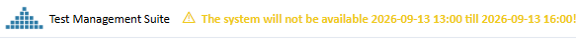 Notification of upcoming maintenance