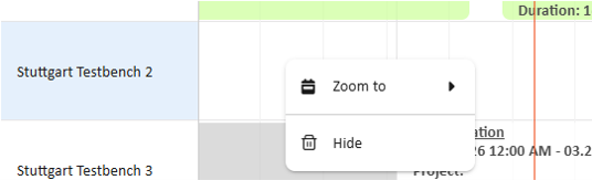 Remove resources via click in timeline