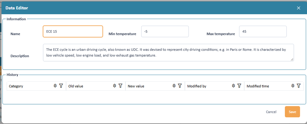 Editing a complex value list